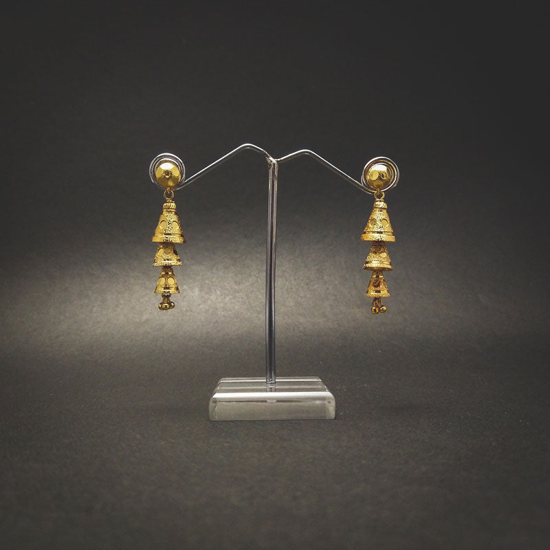 Jhumka Earrings: Golden Elegance, Timeless Style - DIVAMAS