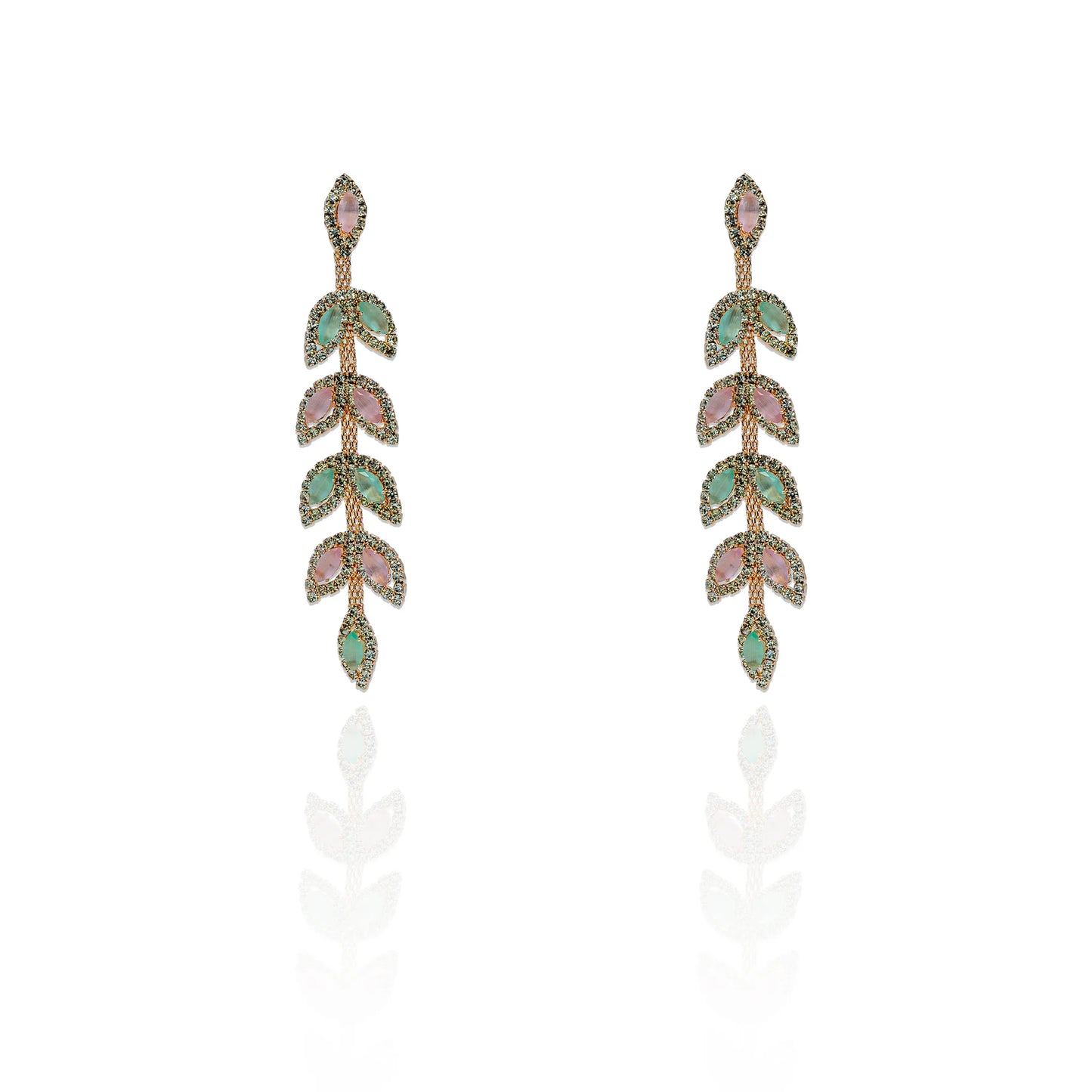 Festive gold-tone alloy earrings for women