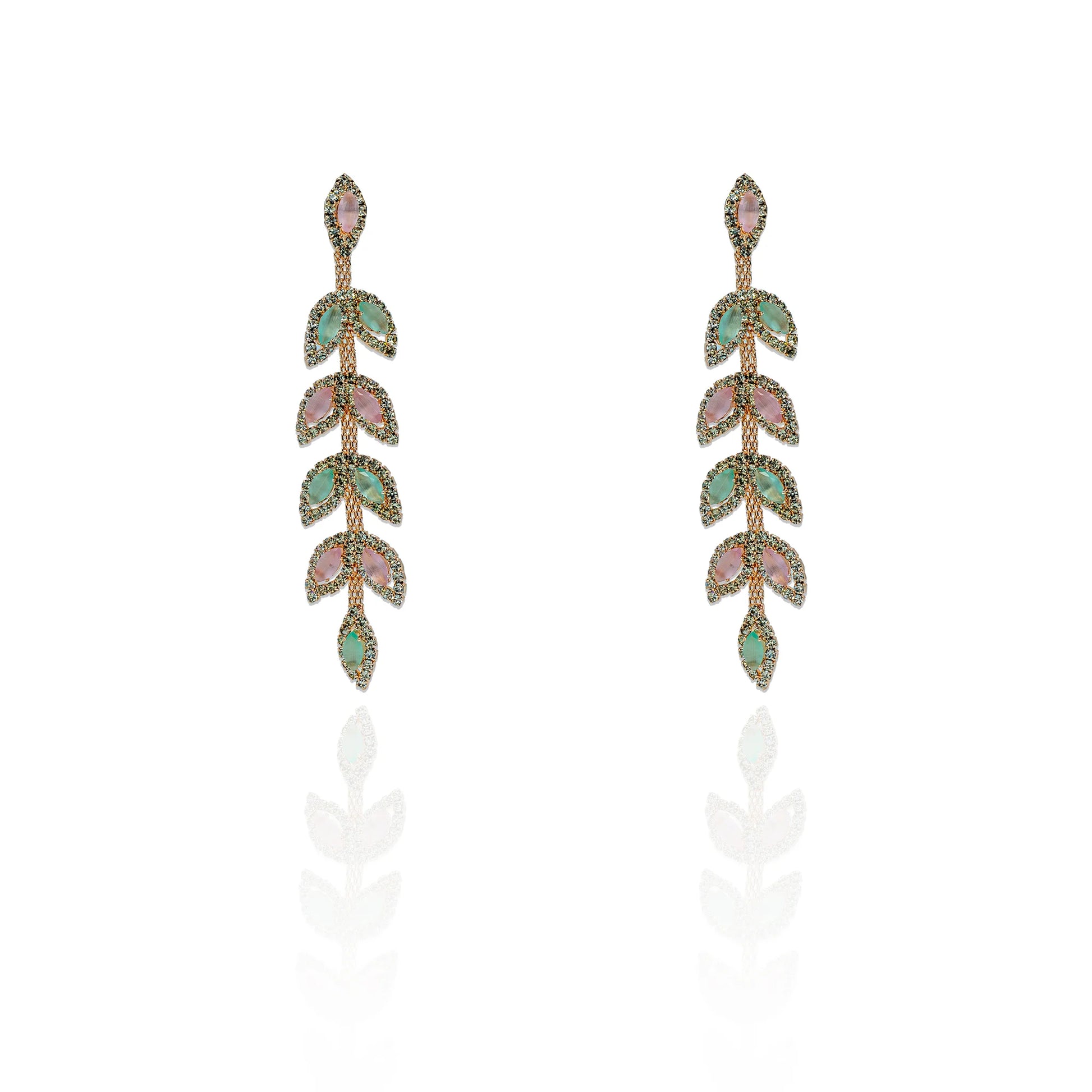 Festive gold-tone alloy earrings for women